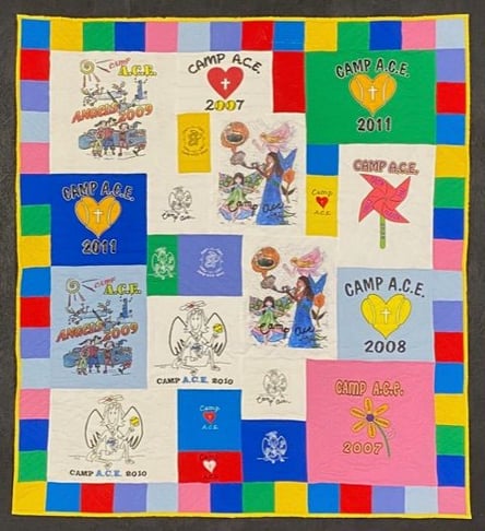 t shirt quilt with border